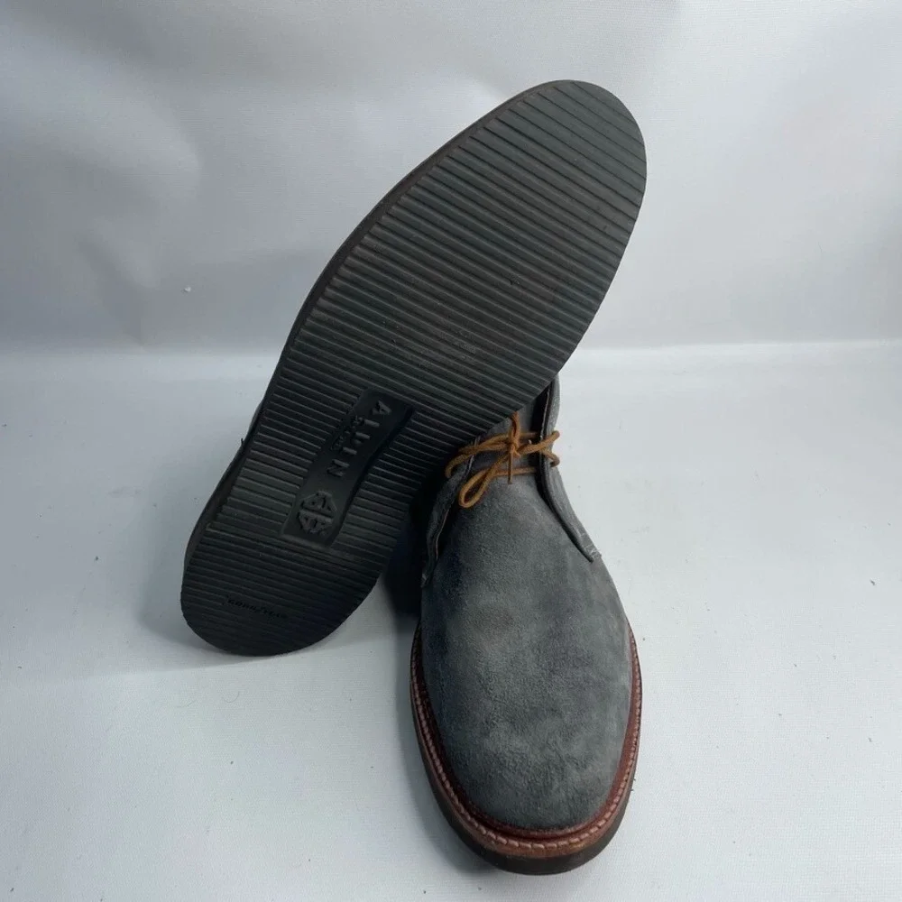 Men's Alden New England 1592L‎ Chukka Boot (Lead Gray Suede) 12 C/3